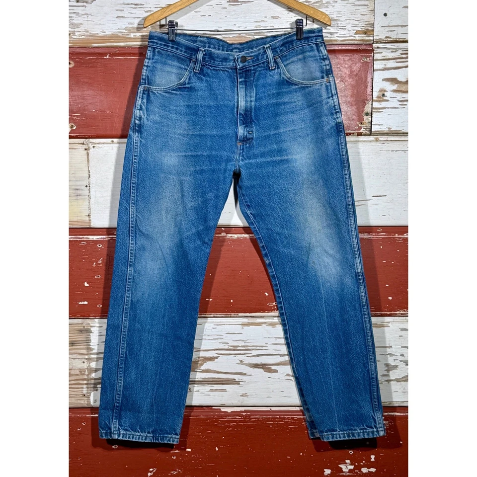 Vintage Rustler Jeans Straight Leg Regular Fit Classic Denim Pants Size 35x28.5 - Image 2 of 4