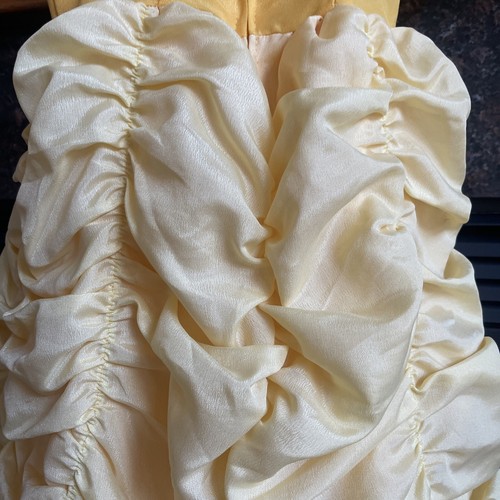 Disney Belle Girl’s Size 4-6 Beauty & The Beast Yellow Ball Gown Cosplay Dress - Picture 8 of 11