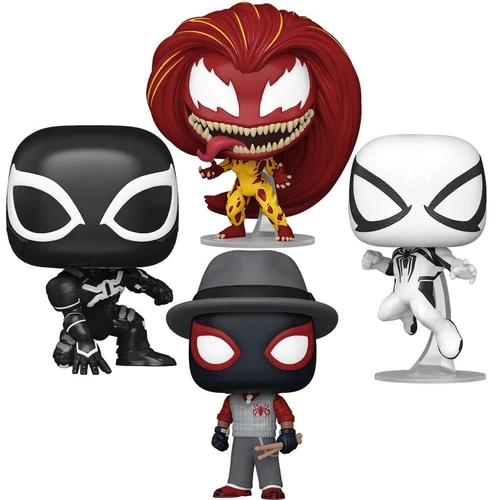 Funko Pop!  Marvel Spider-man 2 Gamerverse Set Of 4 Anti Venom Miles Morales