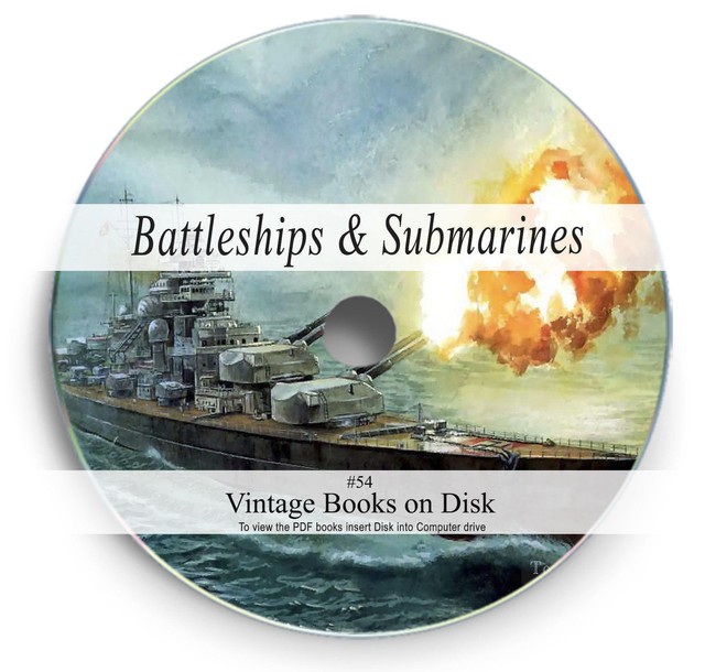 RARE Books on DVD Submarine Warships Ww1 Ww2 Navy Battleship Torpedo