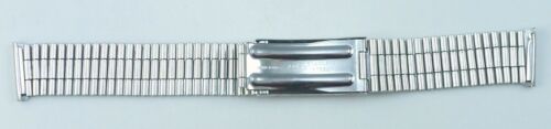 Vintage Stainless Steel Link - Style Wristwatch Bracelet W 18mm Ends - Picture 2 of 12
