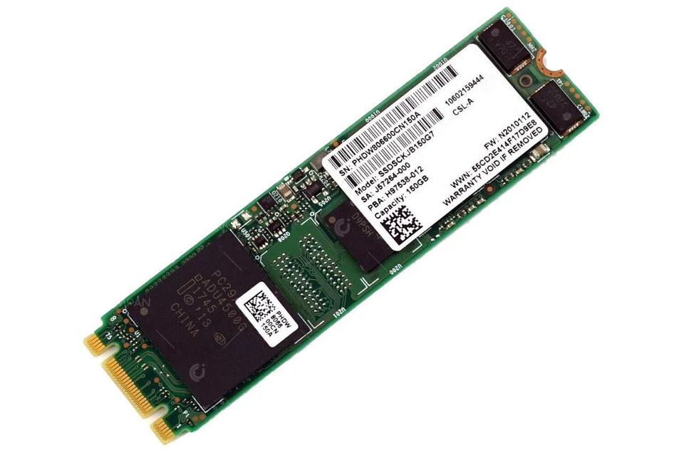Genuine Intel SSDSCKJB150G7 DC S3520 Series 150GB SATA MLC M.2 SSD J57264-000 - Image 2 of 3