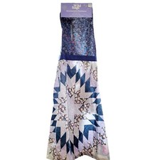 Floral Pioneer Apron Geometric Kyra Wild Sage 35x30 Prairie Blue Pink Kitchen