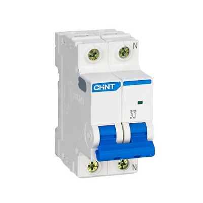 Magnetotermischer Schalter 20A Chint NXB-63S/C20 1P+N 4,5ka C-Kurve 296750