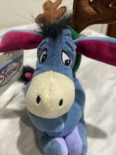 Eeyore Disney Store Reindeer Plush Christmas Winnie the Pooh Holiday Stuffed Toy
