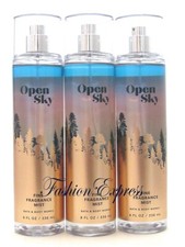 BATH  BODY WORKS OPEN SKY FRAGRANCE BODY MIST SPRAY 8 OZ LOT OF 3 PCS 