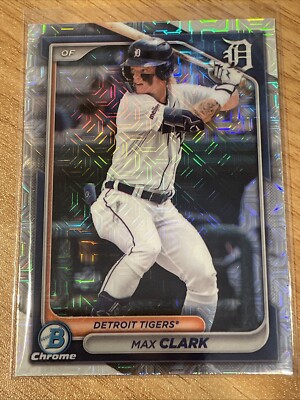 2024 Bowman Chrome Max Clark #BCP-195 Mega Box Mojo Refractor Tigers