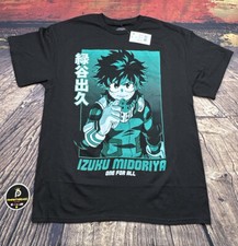 My Hero Academia Izuku Midoriya T Shirt Anime Graphic Tee Adult Mens Large NWT