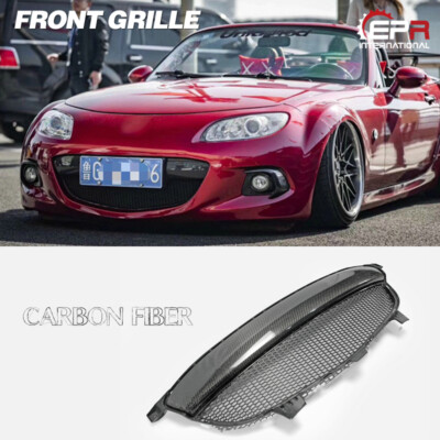 For Mazda MX5 Roaster Miata NC3 Carbon Front Grill Mesh (For OEM Bumper)
