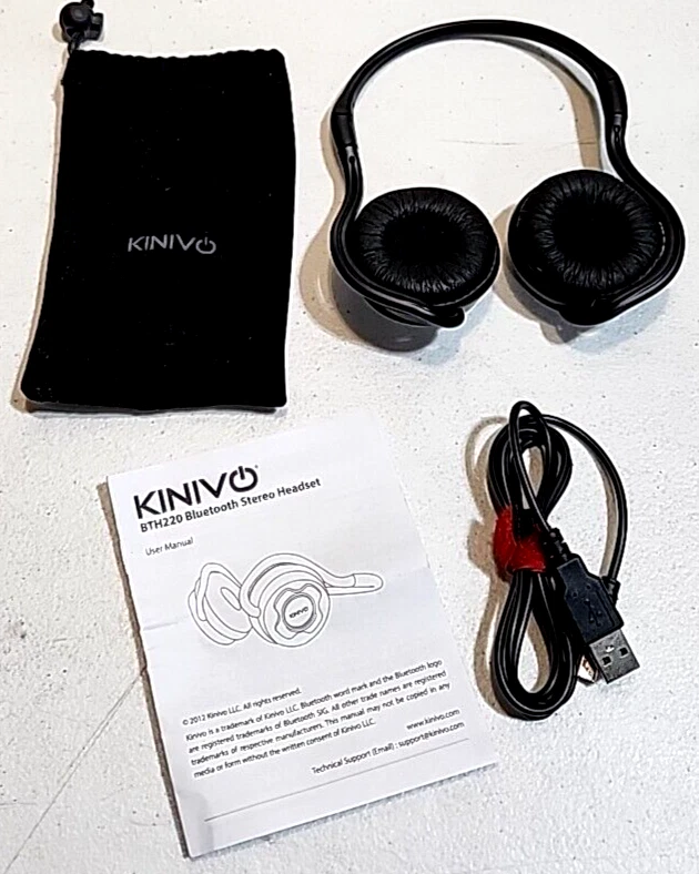 Auriculares estéreo Kinivo BTH220 Bluetooth - Soporta transmisión inalámbrica de música... Foto 2 de 4