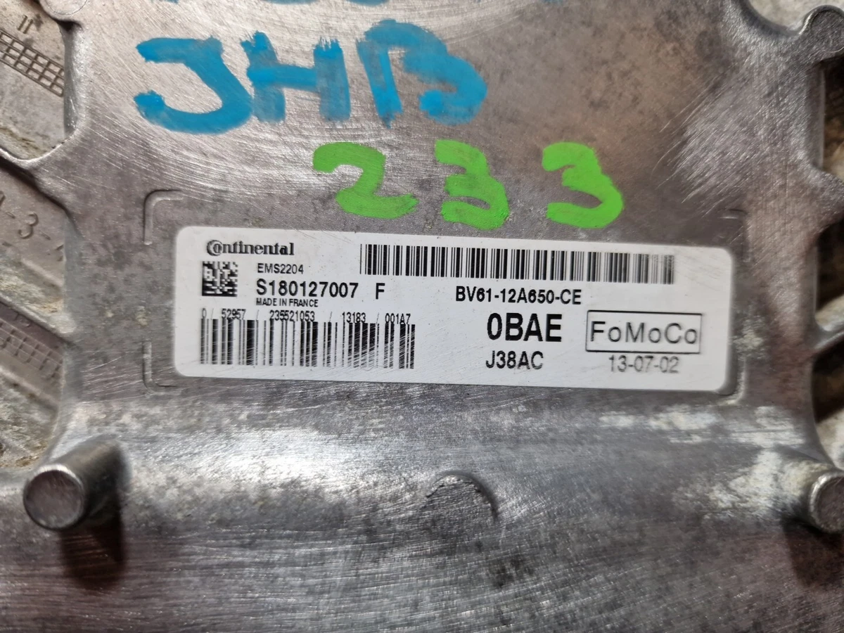 FORD FOCUS BV6112A650CE S180127007 ENGINE CONTROL UNIT ECU With 