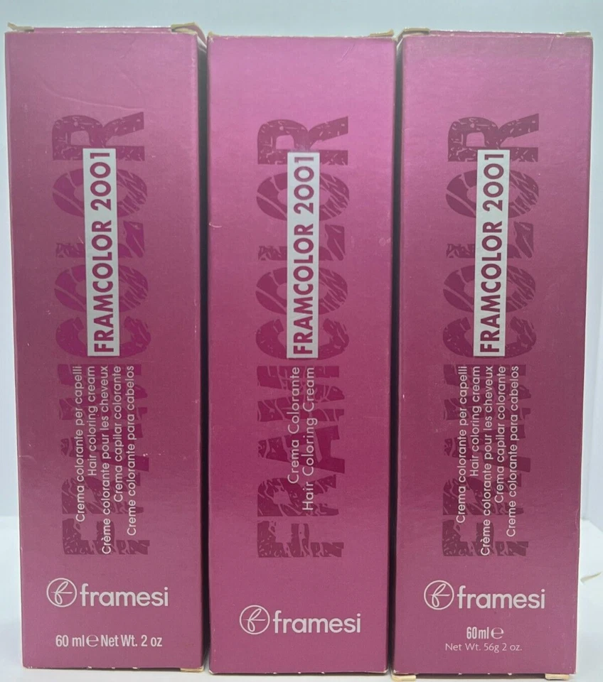 FRAMESI Framcolor 2001 (EXPIRED) Permanent Hair Color Creme ~ 2 fl. oz. / 60 ml - Image 2 of 4