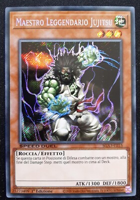 LEGENDÄRER MEISTER JUJITSU Secret auf Italienisch SPEED DUEL SGX3-ITI15 YUGIOH