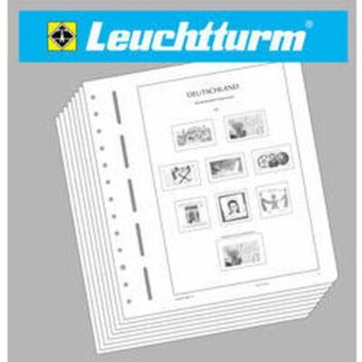 Hojas Preimpresas Leuchtturm Grecia 1980-1989 - 36 Hojas