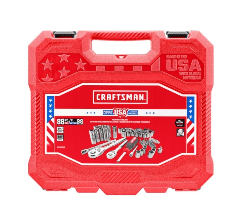 Craftsman USA 88 Piece SAE / Metric Socket Set Made in Texas USA
