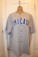 MAJESTIC Chicago Cubs Mark Prior #22 Gray Away Jersey Large Vintage READ