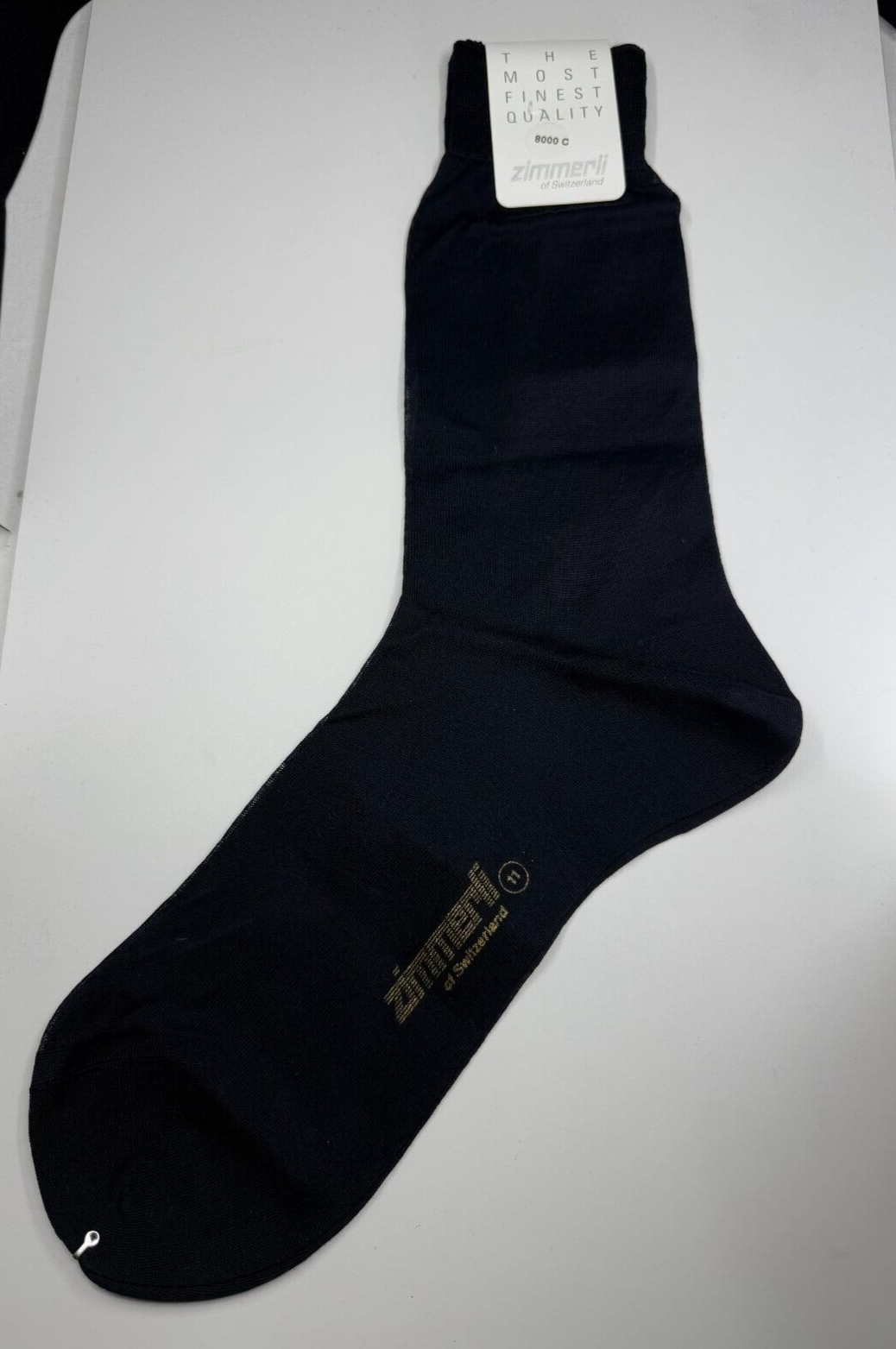 Zimmerli Switzerland Premium 100% Cotton Socks Size 10 Blu New with Tags