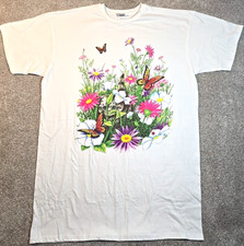 J Carr Nightgown Tee Shirt Kitten Flowers Butterflies Toast and Jammies ONE SIZE