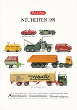 Wiking Neuheitenblatt 1991 Fr&uuml;hjahr, ohne H&auml;ndlerstempel
