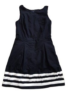 navy and white sundress