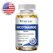 Nicotinamide Riboside Resveratrol NAD Supplement 600mg Anti-Aging 120 Capsules