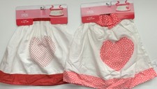 NWT Adult Apron Red Pink Heart Design Valentine's Day