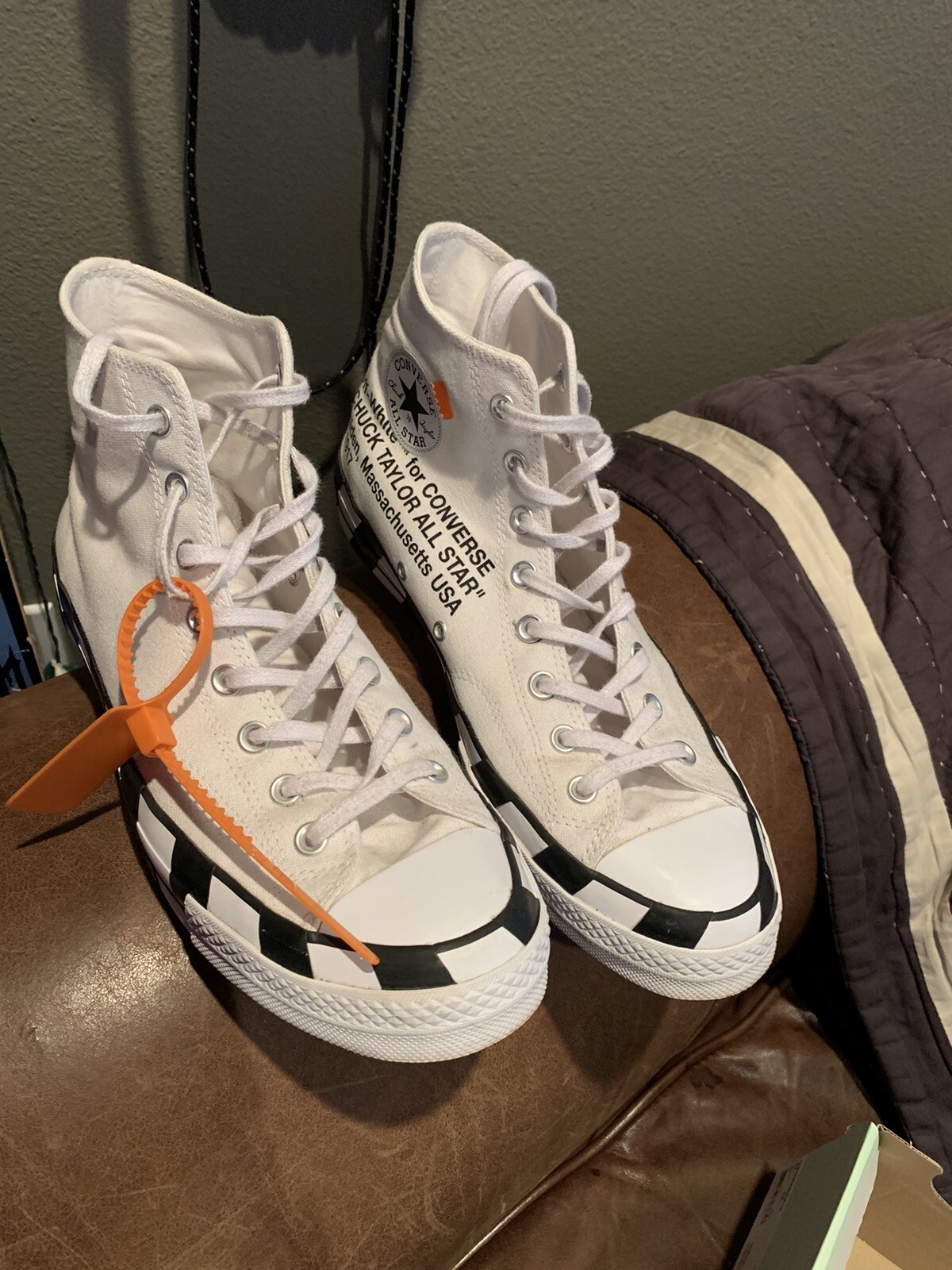 converse off white vulcanized ebay