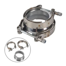 Stainless Steel 2.5" to 3" ID Exhaust V-Band w/ Clamps Adapter Flange Reducer