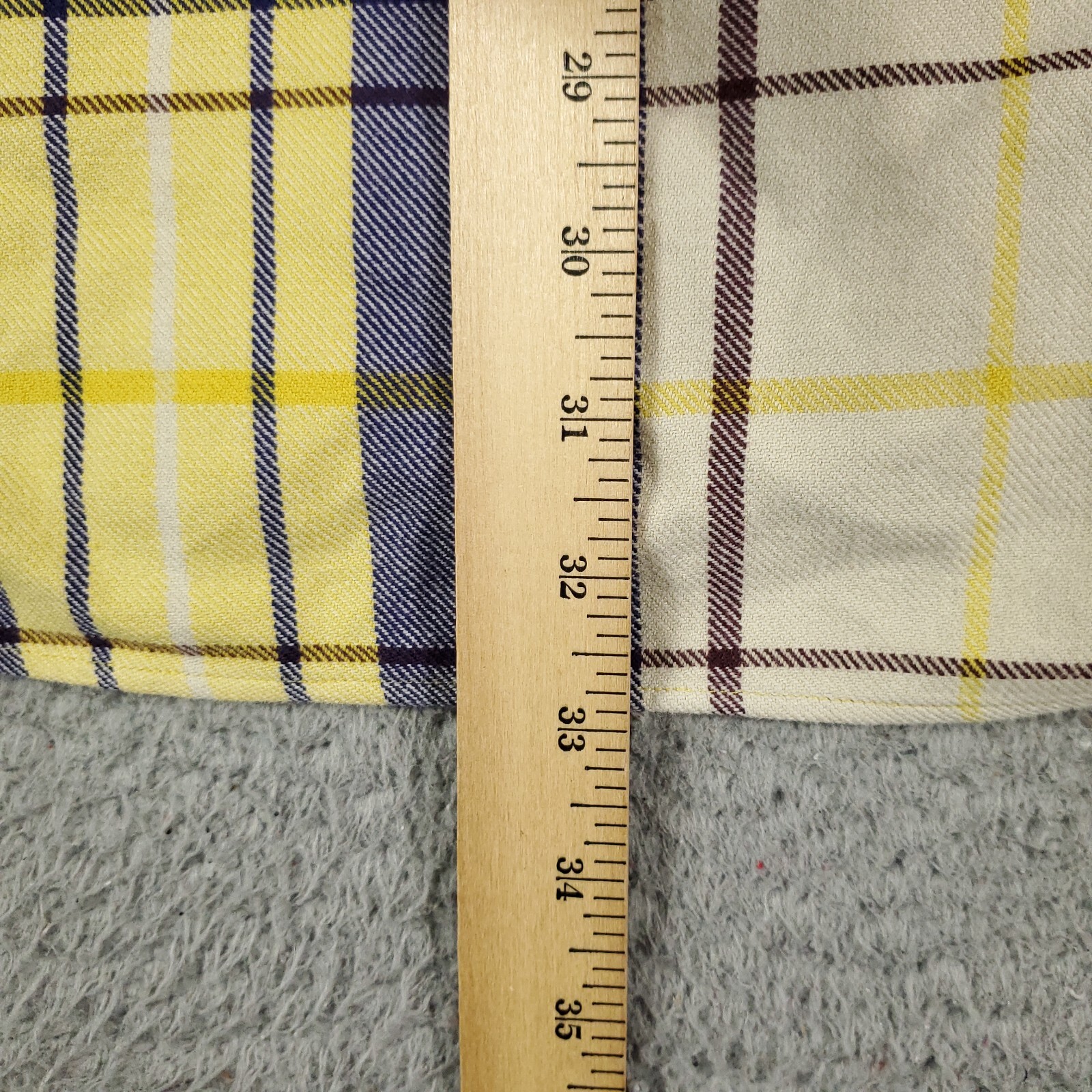 Camicia Ralph Lauren uomo media gialla a quadri flanella pony con bottoni manica lunga*