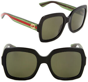 Gucci Sunglasses GG0036S-002 54mm Urban Sunglasses Black / Brown Lens