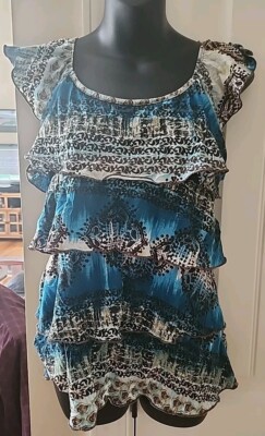 Women's Top Size S Multicolored Belt Not Included Does Not Affect Wear 