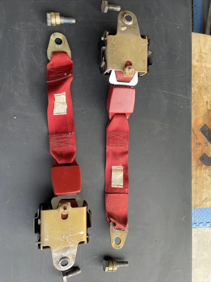 Juego de cinturón de seguridad trasero Dodge Aspen 1977 - excelente estado - totalmente funcional Foto 2 de 4