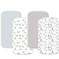 4 Pack Crib Sheets for Girls Fitted Crib Sheets for Standard Crib Mattress ...
