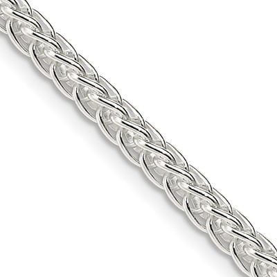 Sterling Silber 3 mm Quadrat Spiga Kette Halskette