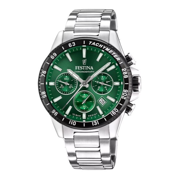 Festina Timeless Chronograph Herrenuhr GrüN F20560/4-image