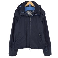 Superdry Vintages Veste Bleue Imperméable Extérieur VG6 Taille L
