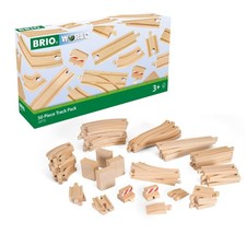 World Special Track Pack - 50-Piece Set - FSC-Certified Wooden Train Track Pi...