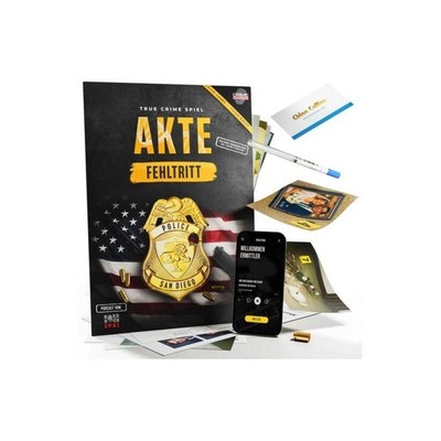 True Crime Spiel: Akte Fehltritt Cold Cases Spiel für Erwachsene mit Podcast ...