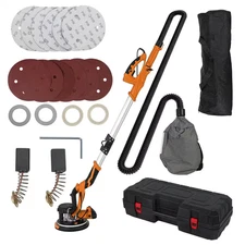 7.27 Amp Corded Variable Speed Drywall Sander with Vacuum Dust Collection and LE