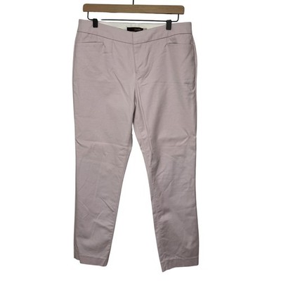 Crosby Madison Lavender Pink Ankle Pants Womens Size 10 Slim Cotton Stretch