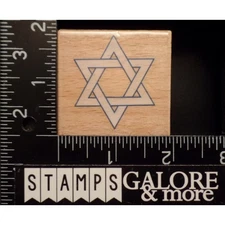 G-Studio Rubber Stamps MEGEN STAR OF DAVID RELIGIOUS #BIN-8 