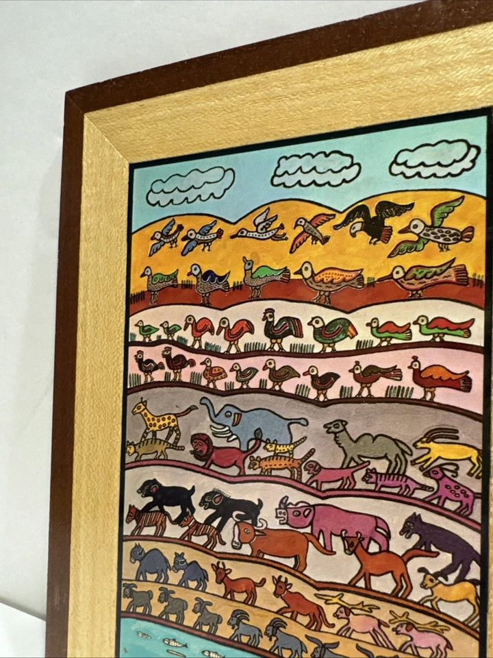 Estampa de arte pequena Shalom Of Safed The Creation Of Living Things Livro do Gênesis - Imagem 4 de 4