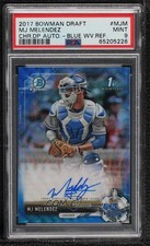 2017 Bowman Draft Chrome Pick Blue Wave Refractor MJ Melendez PSA 9 Auto ht2