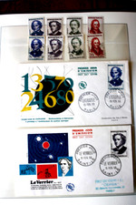 grands savants, 1958, neufs , oblitérés, 8 FDC ,N°1146 à 1149