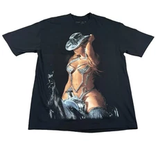 Beyonce Renaissance Tour Shirt Mens Large Black Cowgirl Tee Concert Album 2023