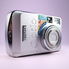 Pentax Digital Camera Optio 33LF 3.2MP Silver Flip Screen Tested