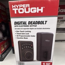 Hyper Tough Digital Deadbolt Bronze Electronic Keypad 50 User Codes Keyless