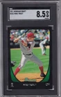 2011 Bowman Draft Mike Trout Rookie Card #101 Angels SGC 8.5