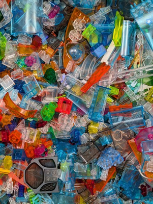 #ad 600pcs LEGO Translucent Clear Bulk Lot Random Pieces Mix Transparent Sanitized $42.99