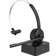 M5 Pro Bluetooth 5.0 Headphones with Mic Charging Base Wireless Headset for PC L